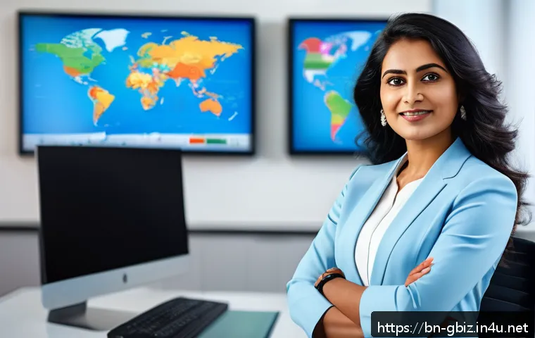 글로벌 비즈니스 자격증 취득 후 커리어 상승 - A professional Bengali businesswoman in modern corporate attire, confidently leading a diverse multi...