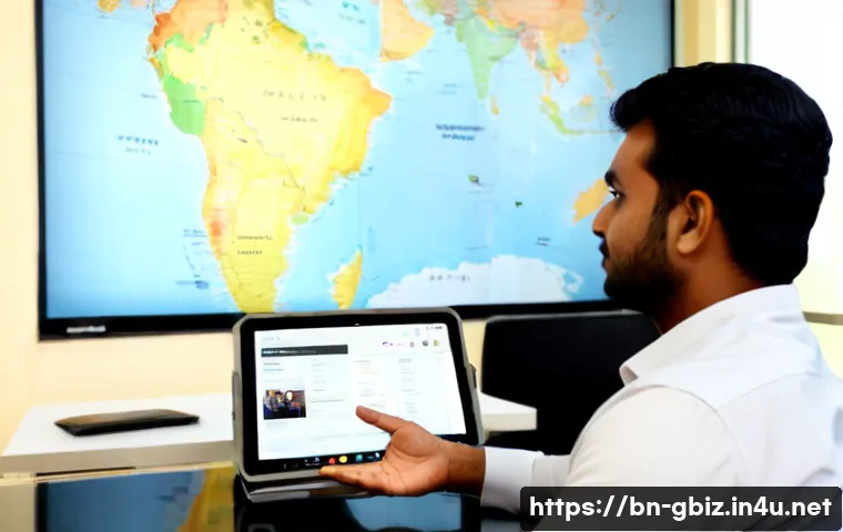 글로벌 비즈니스 자격증 취득 후 실무 대처법 - Photorealistic modern office scene in Dhaka, confident Bengali business professional in modest forma...